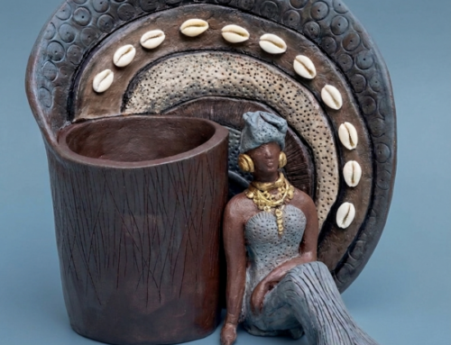 Petit cache-pot Africain